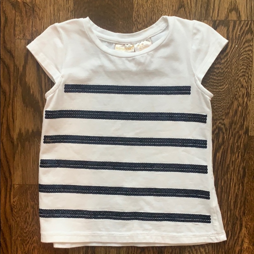 4T Navy Sequin Top